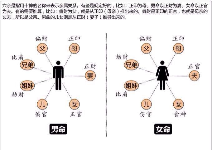 八字中分别是哪个字代表老公,老婆,孩子,父母?