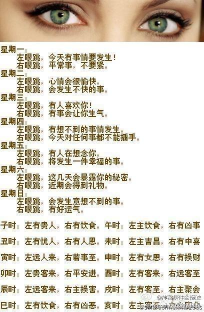 眼皮跳的预兆