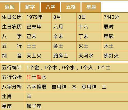 姓名八字(姓名八字算命免费测八字)
