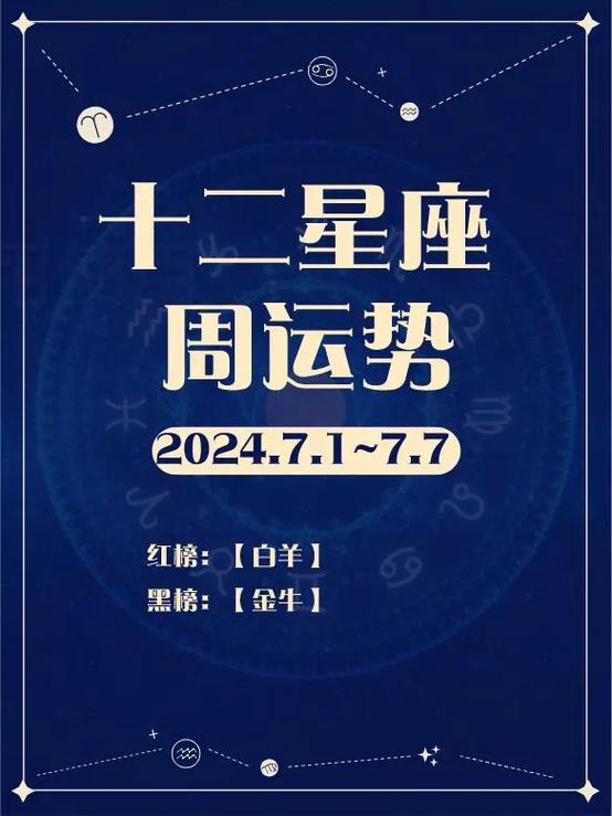 12星座周运势|2024.7.1~7.